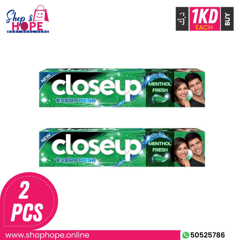 Closeup Ever Fresh Menthol Fresh Toothpaste (2 pcs) for strong breath and whiter teethsh Toothpaste (2 pcs) for strong breath and whiter teeth