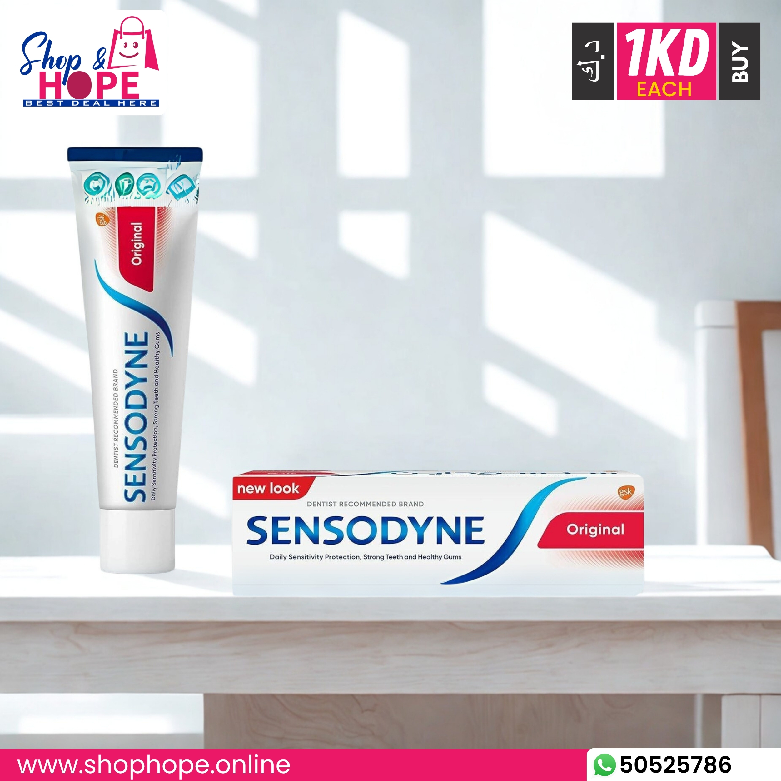 240Buy Sensodyne Original Toothpaste – Dentist Recommended Sensitivity Relief, Mint (Original) Sensodyne Original Toothpaste tube and box – dentist recommended for sensitive teeth, daily sensitivity relief