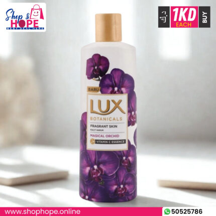 Lux Magical Orchid Body Wash bottle with orchid flower design for fragrant, soft skin