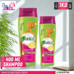 Vatika Repair & Restore Shampoo Combo Honey & Egg, nourishing pack for damaged hair (400ml + 200ml)