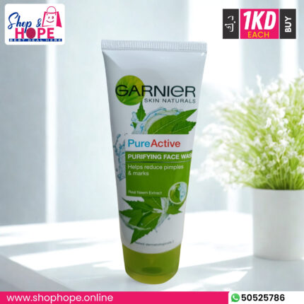 Garnier Pure Active Purifying Neem Face Wash 100g—anti-acne, oil control, real neem extract