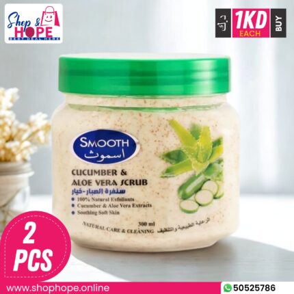 cucumber, aloe vera, scrub cream, exfoliant, glowing skin, natural care, body scrub ​​